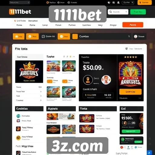 Análise da interface do usuário do site 1111bet